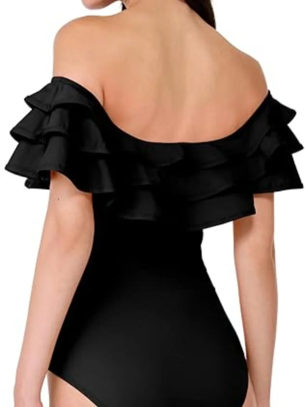 NWT Kate Spade New York Women's Solid Ruffle One Piece - Large